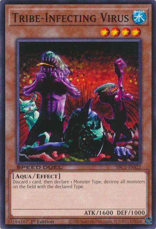 Tribe-Infecting Virus SBC2-ENI22 card from Speed Duel: Battle City Finals