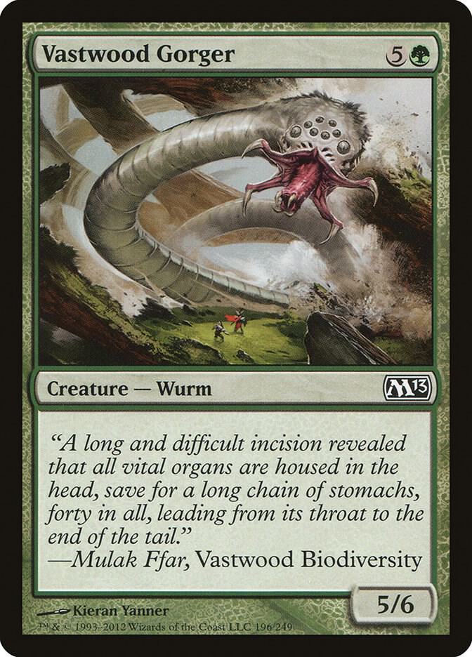 Vastwood Gorger 196 card from Magic 2013 (M13)