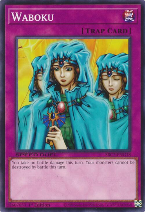 Waboku SBC2-ENG18 card from Speed Duel: Battle City Finals