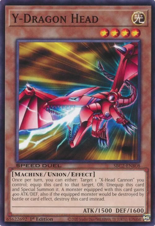 Y-Dragon Head SBC2-ENB08 card from Speed Duel: Battle City Finals