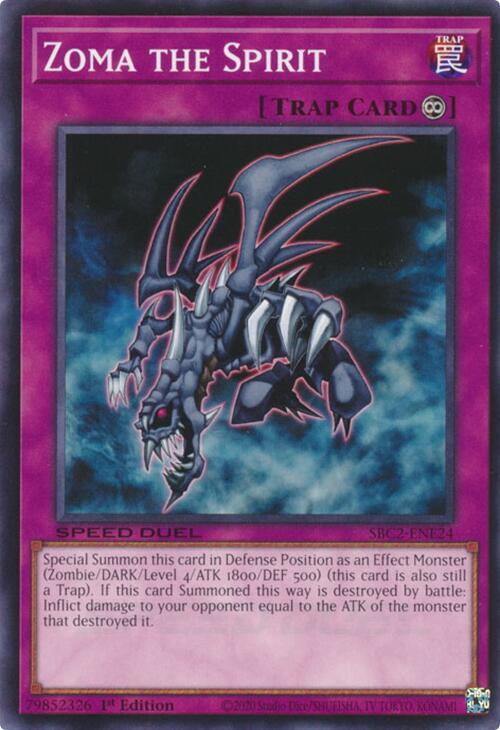 Zoma the Spirit SBC2-ENE24 card from Speed Duel: Battle City Finals