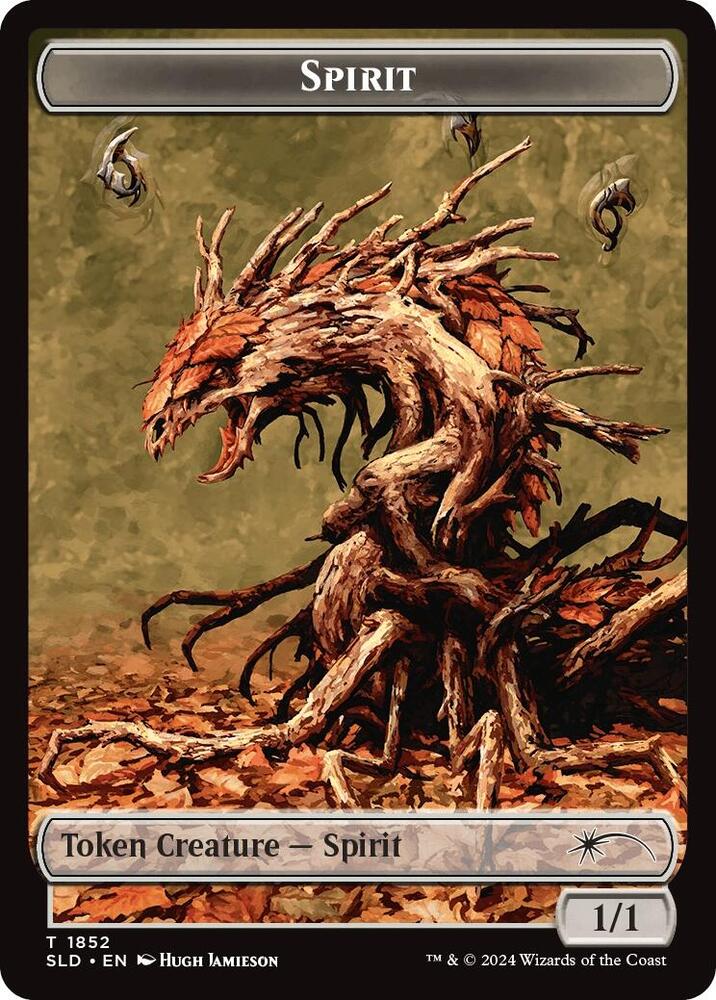 Spirit (SLD) // Shapeshifter (KHM) Double-sided Token 1852 // 8 card from Secret Lair Drop Series