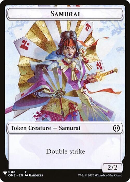 Samurai // Clue Double-Sided Token 2 // 40 card from The List Reprints