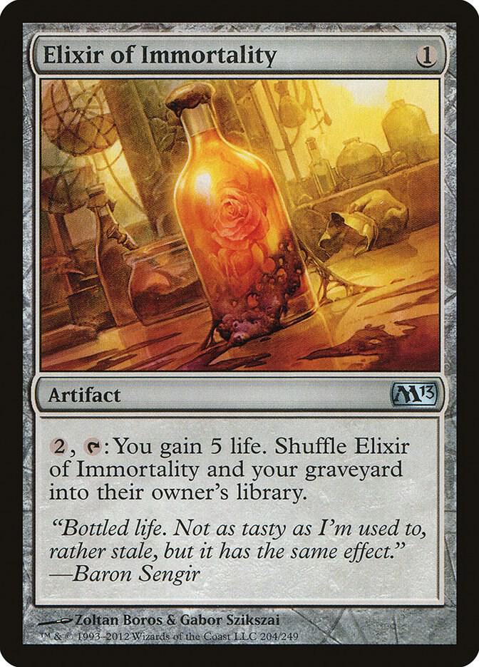 Elixir of Immortality 204 card from Magic 2013 (M13)