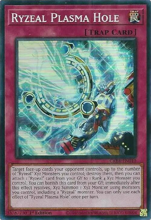 Ryzeal Plasma Hole (SR) CRBR-EN010 card from Crossover Breakers
