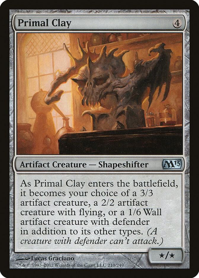 Primal Clay 210 card from Magic 2013 (M13)