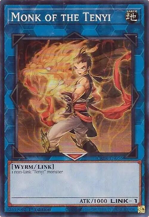 Monk of the Tenyi (SR) CRBR-EN056 card from Crossover Breakers