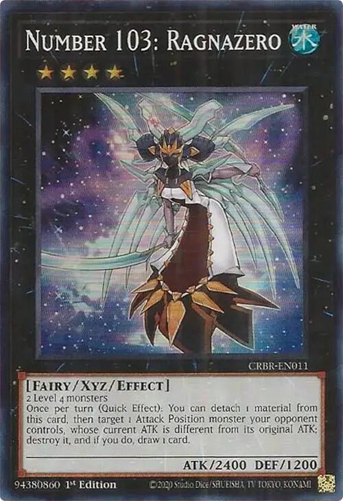 Number 103: Ragnazero (SR) CRBR-EN011 card from Crossover Breakers