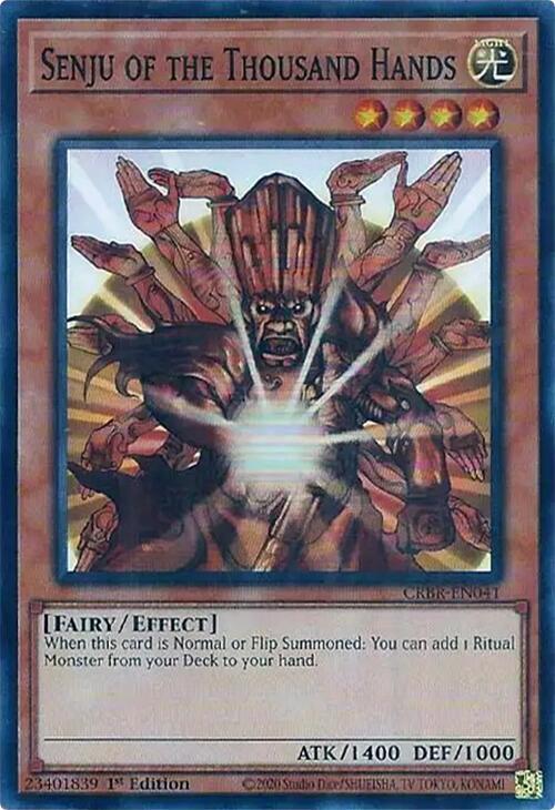 Senju of the Thousand Hands (SR) CRBR-EN041 card from Crossover Breakers