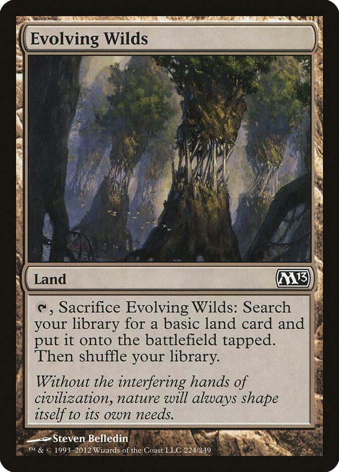 Evolving Wilds 224 card from Magic 2013 (M13)