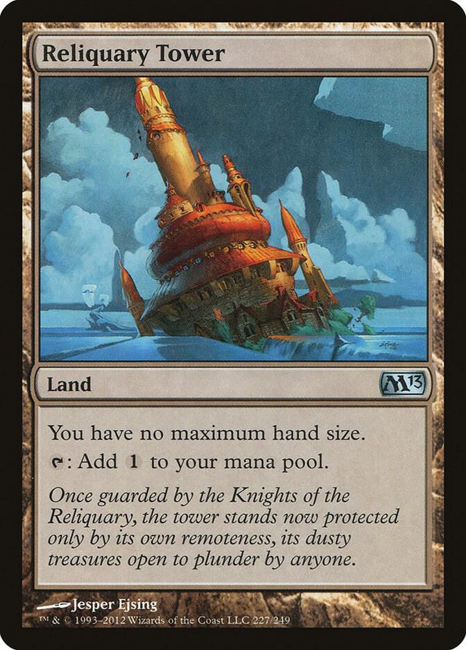 Reliquary Tower 227 card from Magic 2013 (M13)