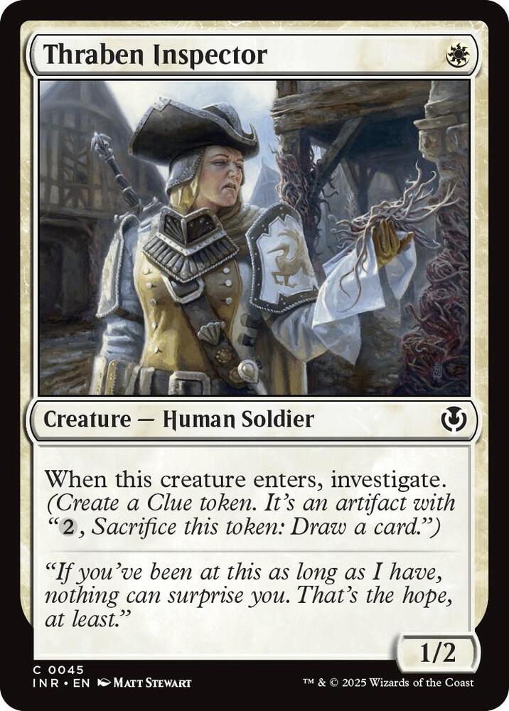 Thraben Inspector 45 card from Innistrad Remastered