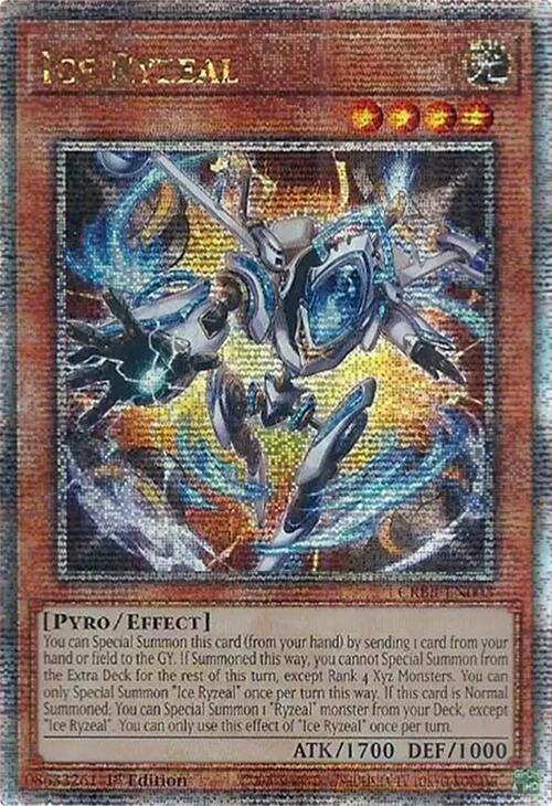 Ice Ryzeal (Quarter Century Secret Rare) CRBR-EN003 card from Crossover Breakers
