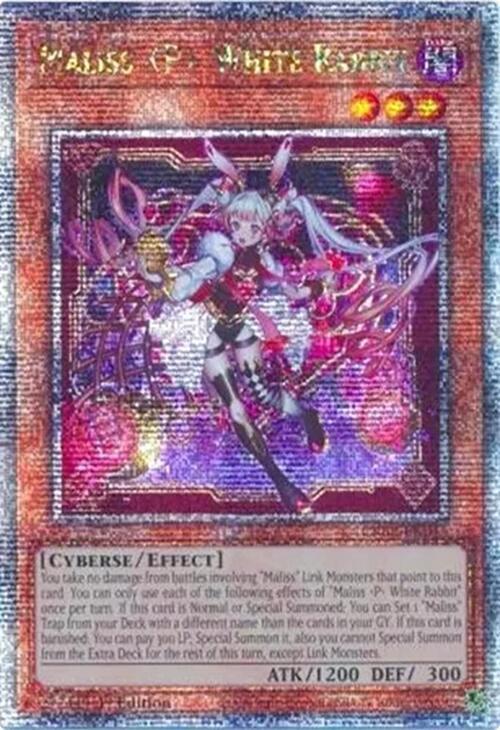 Maliss P White Rabbit (Quarter Century Secret Rare) CRBR-EN015 card from Crossover Breakers