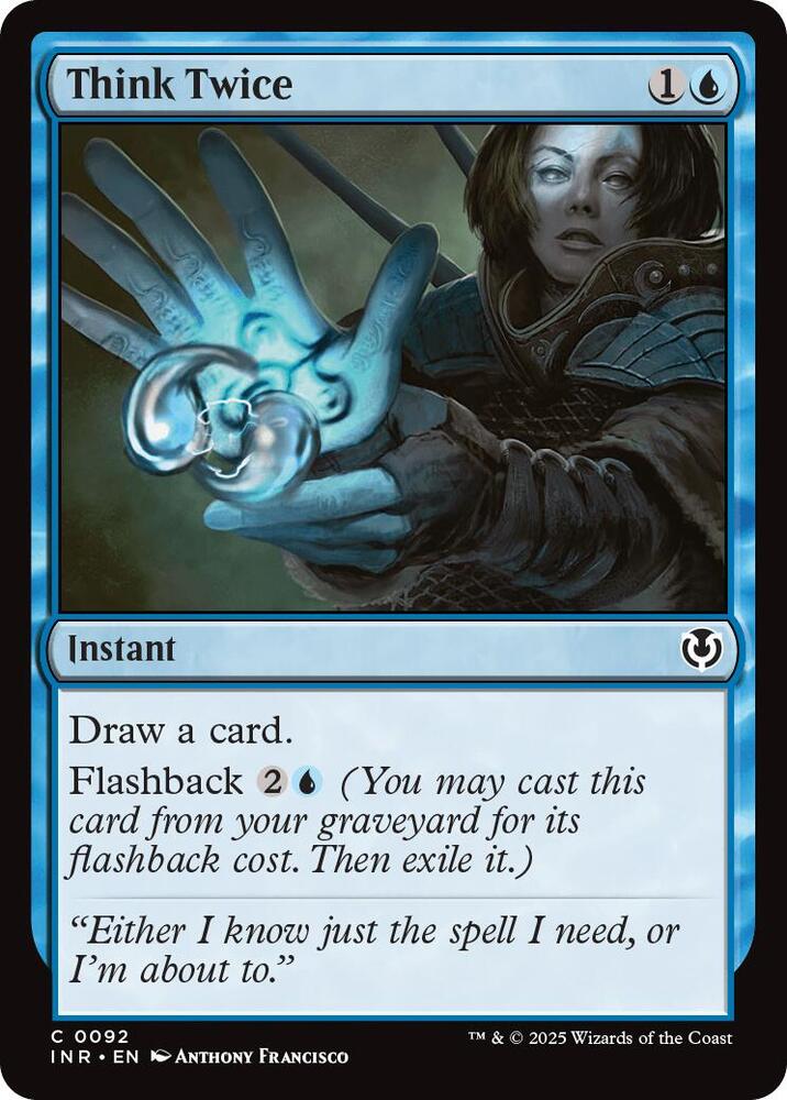 Think Twice 92 card from Innistrad Remastered