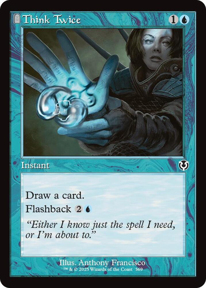 Think Twice (Retro Frame) 369 card from Innistrad Remastered