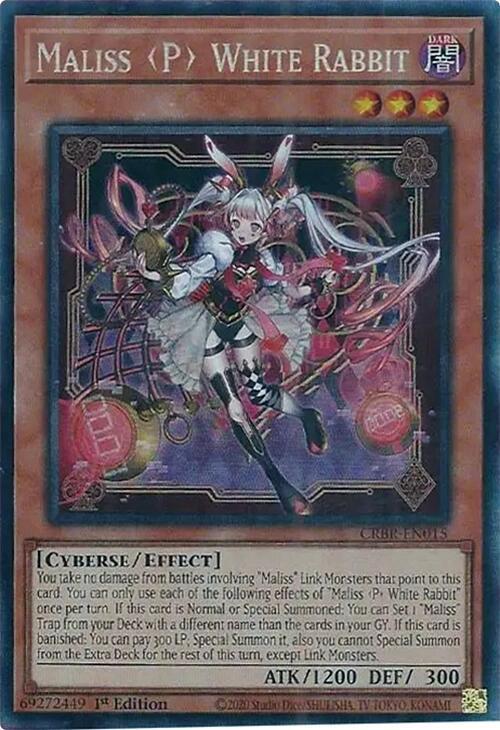 Maliss P White Rabbit (CR) CRBR-EN015 card from Crossover Breakers