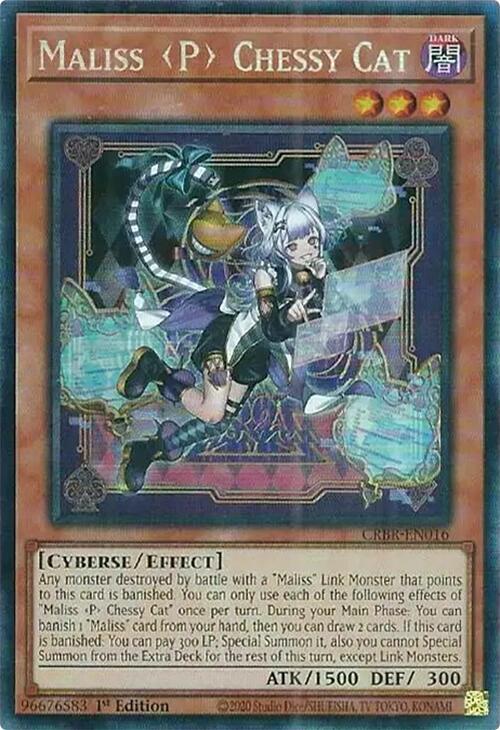 Maliss P Chessy Cat (CR) CRBR-EN016 card from Crossover Breakers
