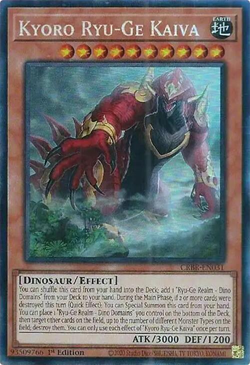 Kyoro Ryu-Ge Kaiva (CR) CRBR-EN031 card from Crossover Breakers