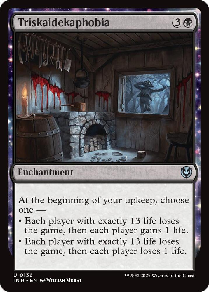 Triskaidekaphobia 136 card from Innistrad Remastered