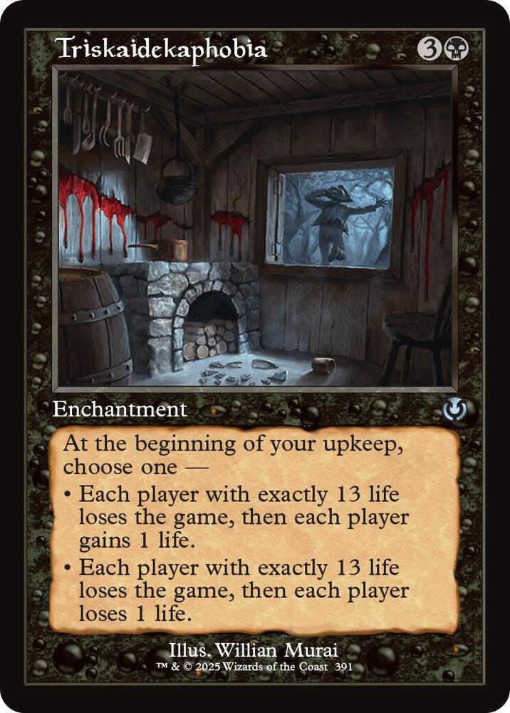 Triskaidekaphobia (Retro Frame) 391 card from Innistrad Remastered