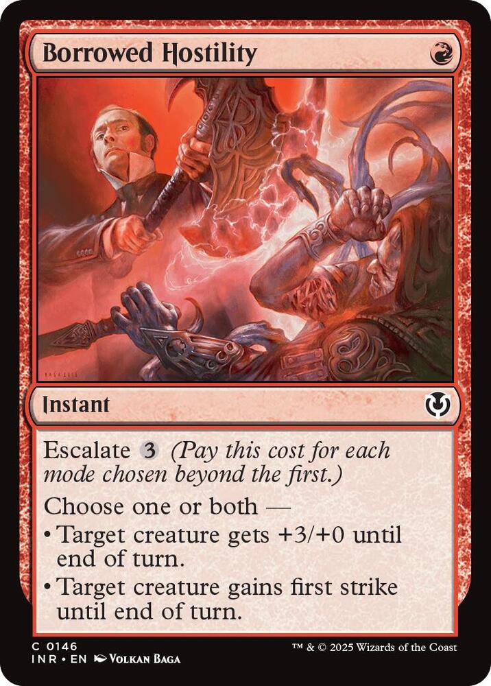 Borrowed Hostility 146 card from Innistrad Remastered