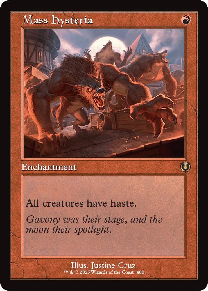 Mass Hysteria (Retro Frame) 400 card from Innistrad Remastered
