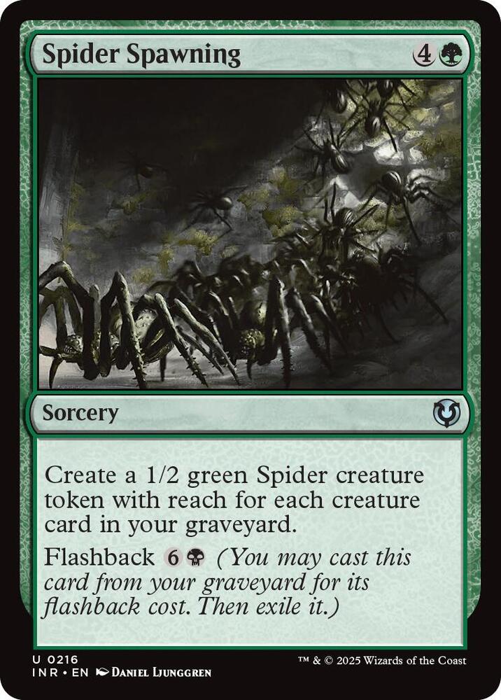Spider Spawning 216 card from Innistrad Remastered