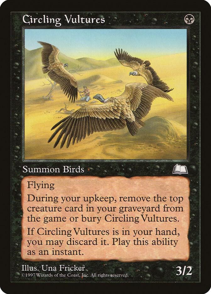 Circling Vultures card from Weatherlight