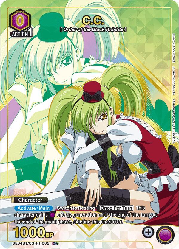 C.C. (C*) UE04BT/CGH-1-005 card from UE04BT: CODE GEASS: Lelouch of the Rebellion