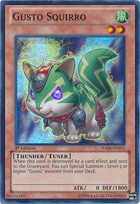 Gusto Squirro HA06-EN011 card from Hidden Arsenal 6: Omega Xyz