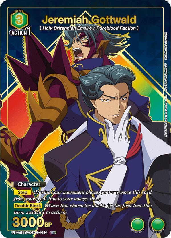 Jeremiah Gottwald (R*) UE04BT/CGH-1-052 card from UE04BT: CODE GEASS: Lelouch of the Rebellion