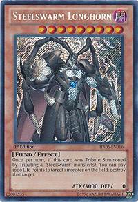 Steelswarm Longhorn HA06-EN016 card from Hidden Arsenal 6: Omega Xyz
