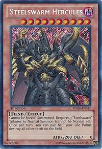 Steelswarm Hercules HA06-EN017 card from Hidden Arsenal 6: Omega Xyz