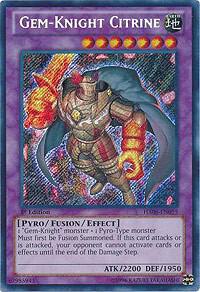 Gem-Knight Citrine HA06-EN019 card from Hidden Arsenal 6: Omega Xyz