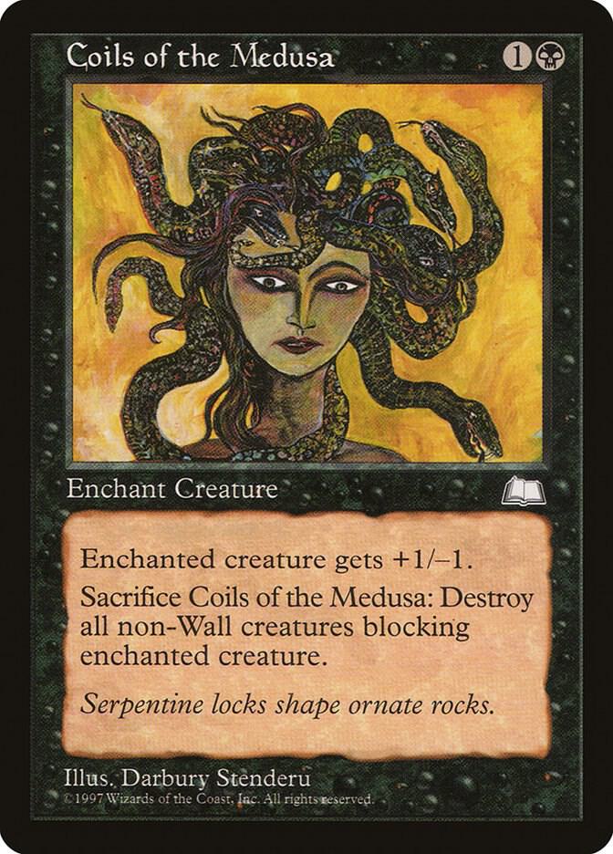 Coils of the Medusa card from Weatherlight