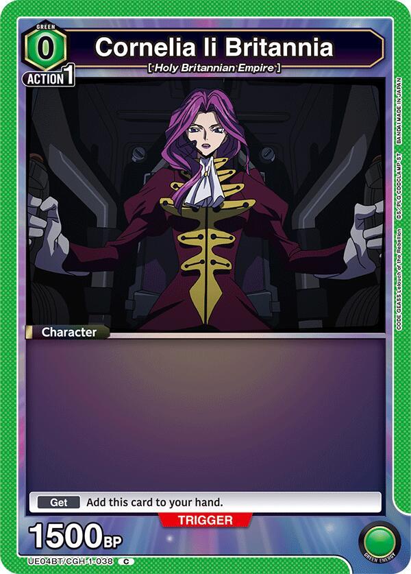 Cornelia li Britannia (Box Topper Foil) UE04BT/CGH-1-038 card from UE04BT: CODE GEASS: Lelouch of the Rebellion