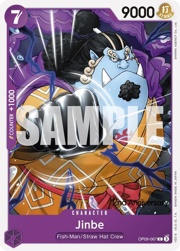 Jinbe OP09-067 card from Emperors in the New World: 2nd Anniversary Tournament Cards