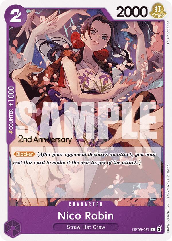 Nico Robin OP09-071 card from Emperors in the New World: 2nd Anniversary Tournament Cards