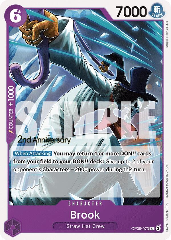 Brook OP09-073 card from Emperors in the New World: 2nd Anniversary Tournament Cards