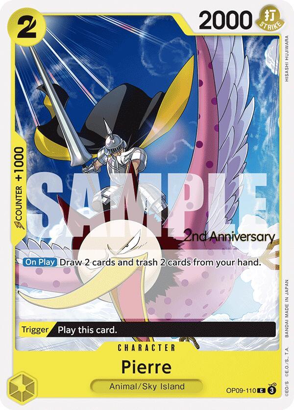 Pierre OP09-110 card from Emperors in the New World: 2nd Anniversary Tournament Cards