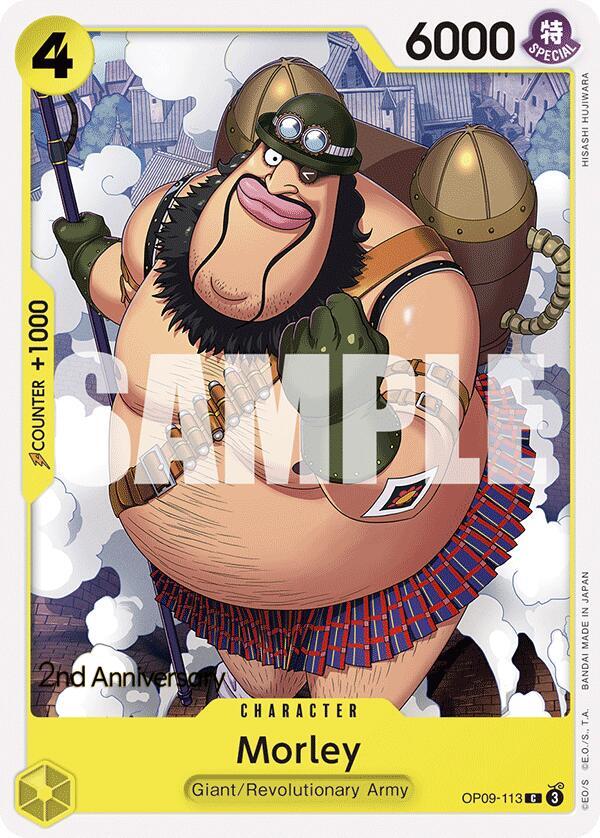 Morley OP09-113 card from Emperors in the New World: 2nd Anniversary Tournament Cards