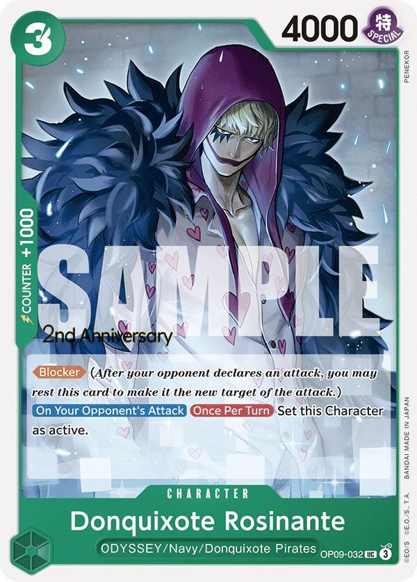 Donquixote Rosinante OP09-032 card from Emperors in the New World: 2nd Anniversary Tournament Cards