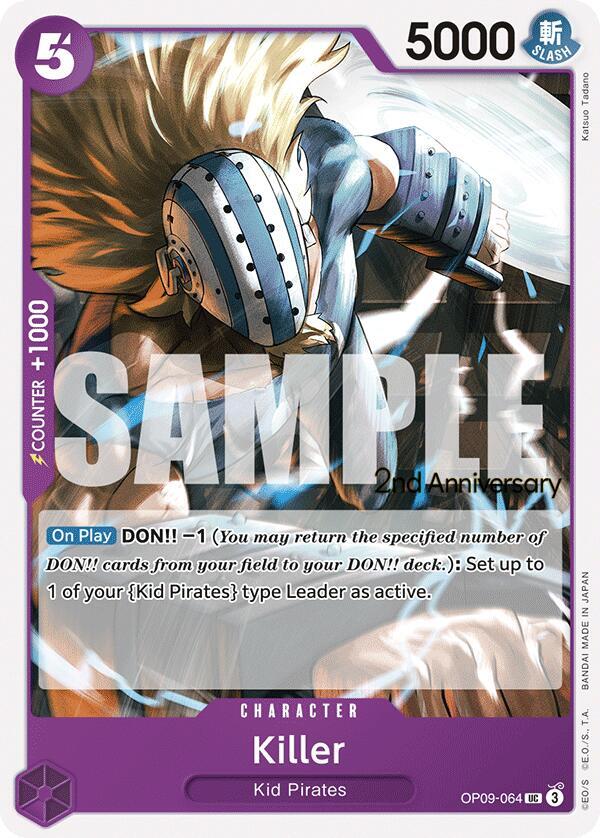 Killer OP09-064 card from Emperors in the New World: 2nd Anniversary Tournament Cards