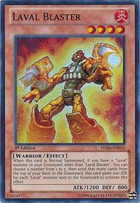 Laval Blaster HA06-EN036 card from Hidden Arsenal 6: Omega Xyz