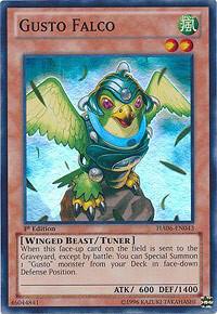Gusto Falco HA06-EN043 card from Hidden Arsenal 6: Omega Xyz