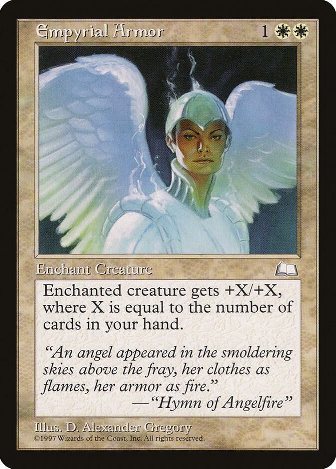 Empyrial Armor card from Weatherlight