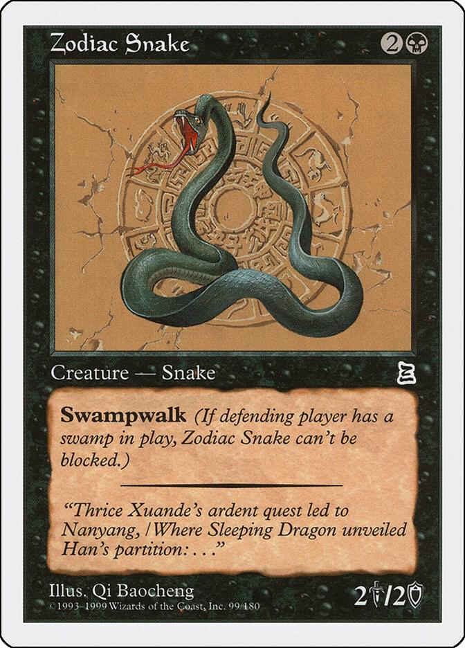 Zodiac Snake 99 card from Portal Three Kingdoms