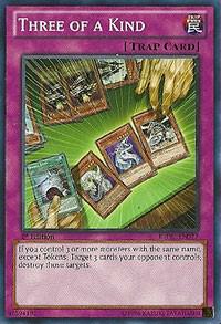 Three of a Kind REDU-EN077 card from Return of the Duelist