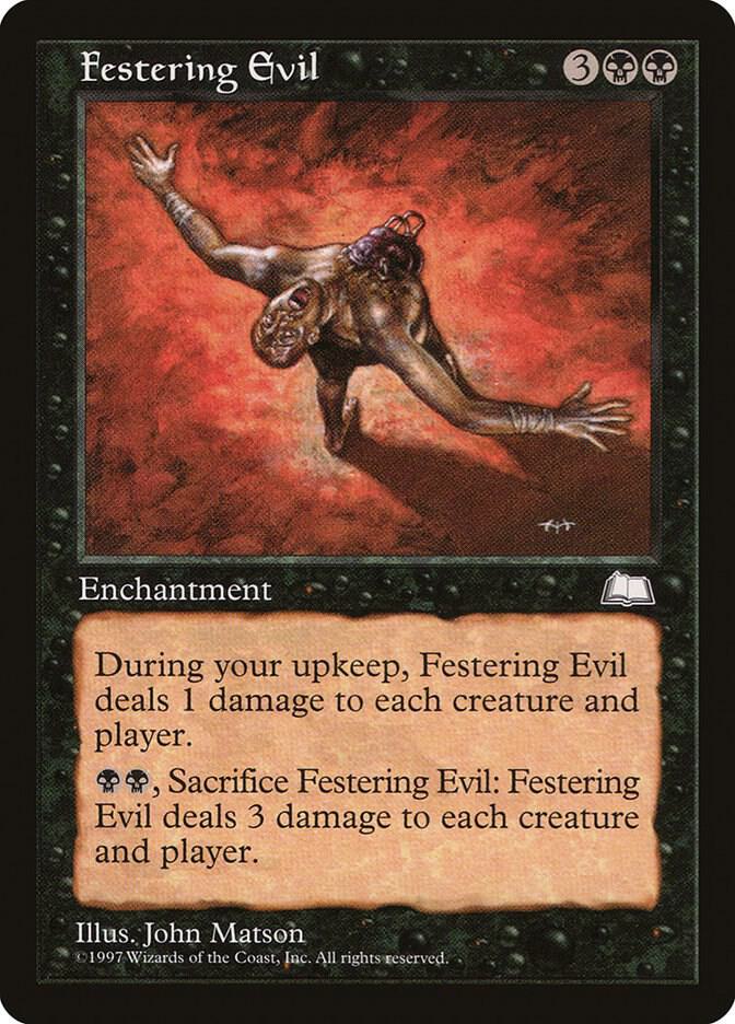 Festering Evil card from Weatherlight